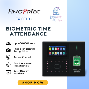 FingerTec FaceID 2 – Face and Fingerprint Recognition Attendance System