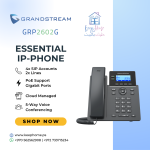 Grandstream GRP2602G 2-Line Gigabit Essential IP Phone