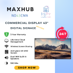 MAXHUB ND43CMA Commercial Display 43" 24/7 (Digital Signage incl.)