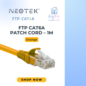 Neotek FTP CAT6A Patch Cord – Orange 1m