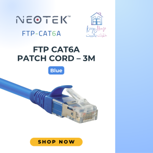 Neotek FTP CAT6A Patch Cord – Blue 3m