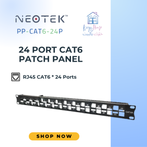 Neotek 24 Port CAT6 Patch Panel