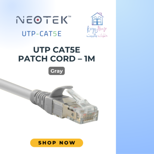 Neotek UTP CAT5E Patch Cord – Gray 1m