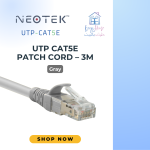 Neotek UTP CAT5E Patch Cord – Gray 3m