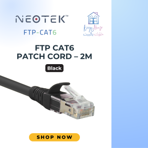Neotek UTP CAT6 Patch Cord – Black 2m