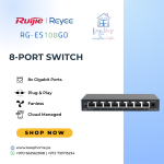 Ruijie Reyee RG-ES108GD, 8-port 10/100/1000Mbps Unmanaged Non-PoE Switch