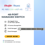 Ruijie Reyee RG-NBS3200-48GT4XS, 48-Port Gigabit Layer 2 Managed Switch, 4 * 10G Uplinks