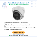 Hikvision DS-2CD1343G2-LIU(2.8mm) 4MP Smart Hybrid Light Fixed Turret Network Camera