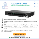 IP-COM G2210P-8-120W Cloud-Managed PoE Switch