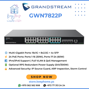 Grandstream GWN7822P Layer 3 Managed PoE Switch